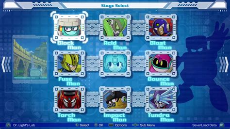 mega man 11 stage select.